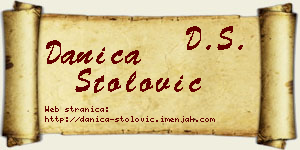 Danica Stolović vizit kartica